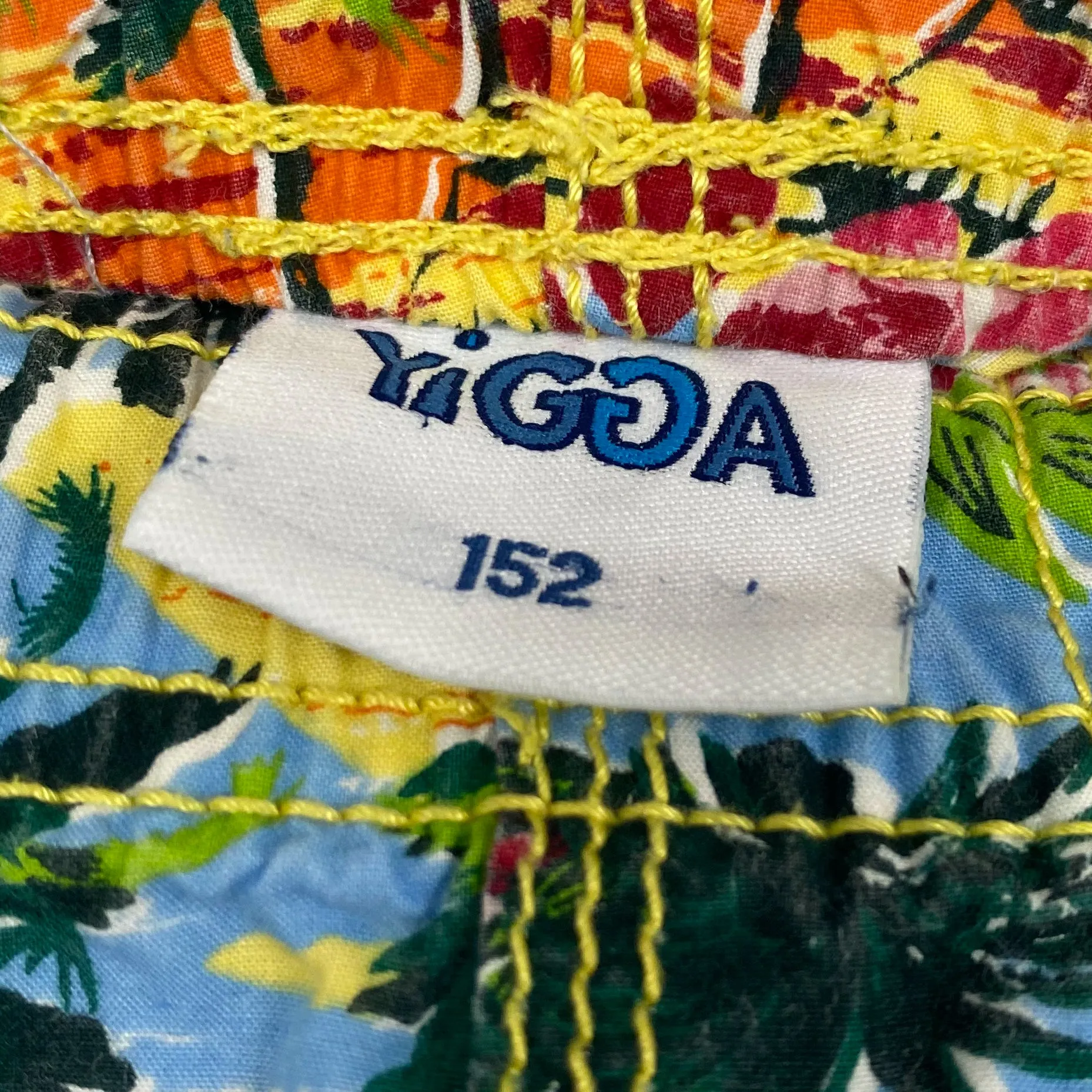 YIGGA Tropical Hawaiian Bermuda Surf Pattern Shorts
