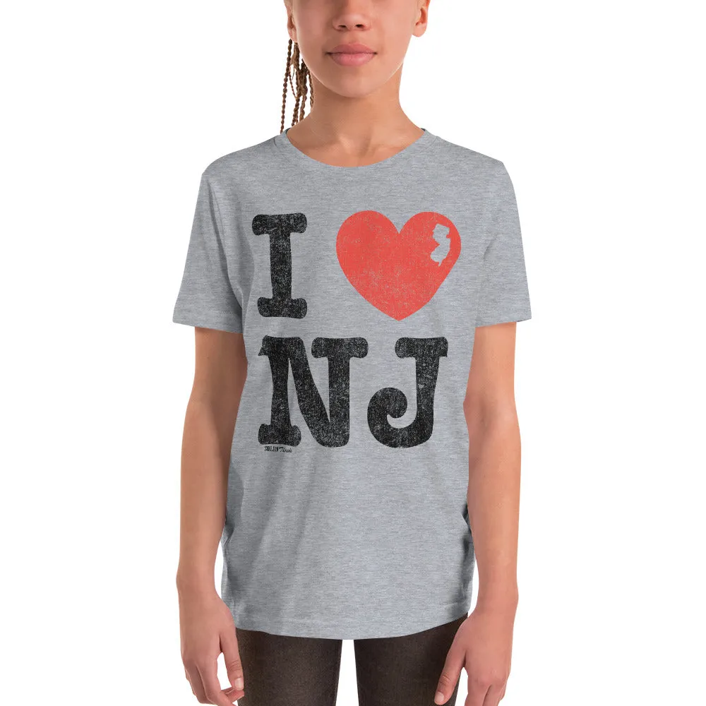 Youth I Heart NJ Extra Soft T-Shirt