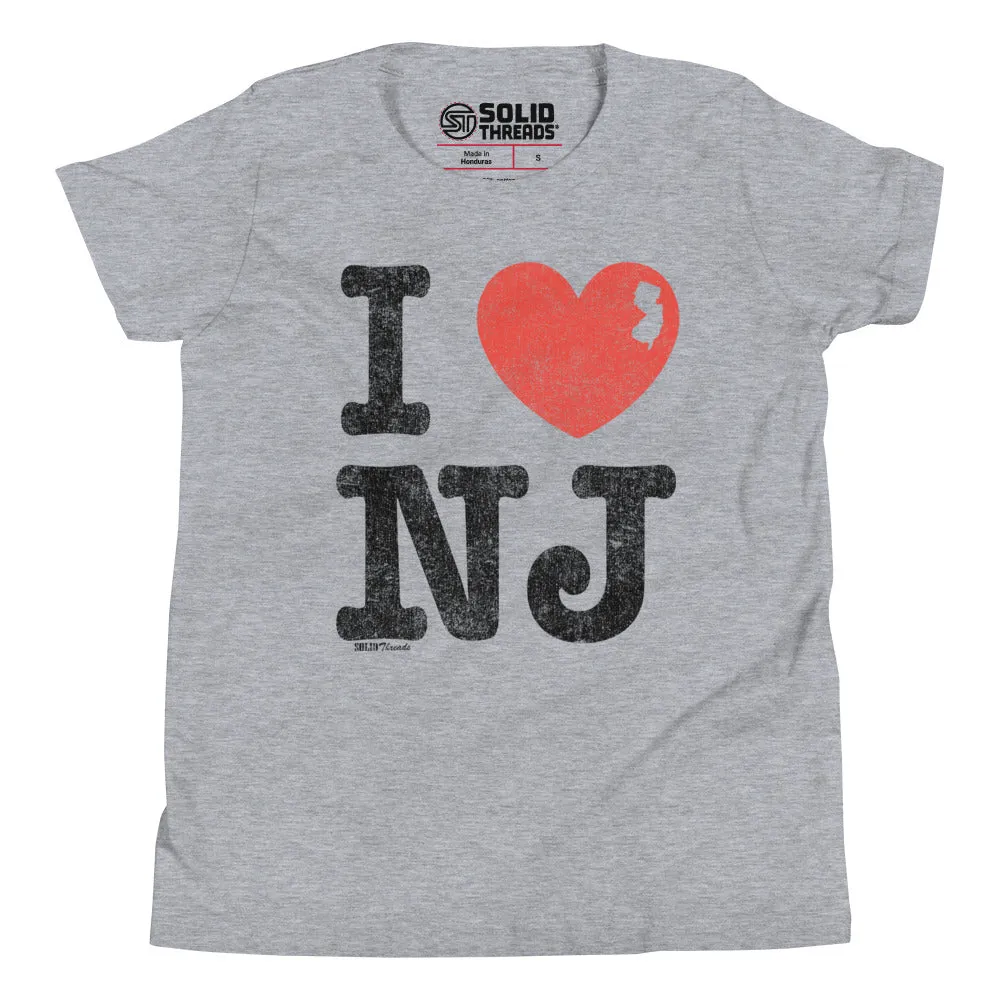 Youth I Heart NJ Extra Soft T-Shirt