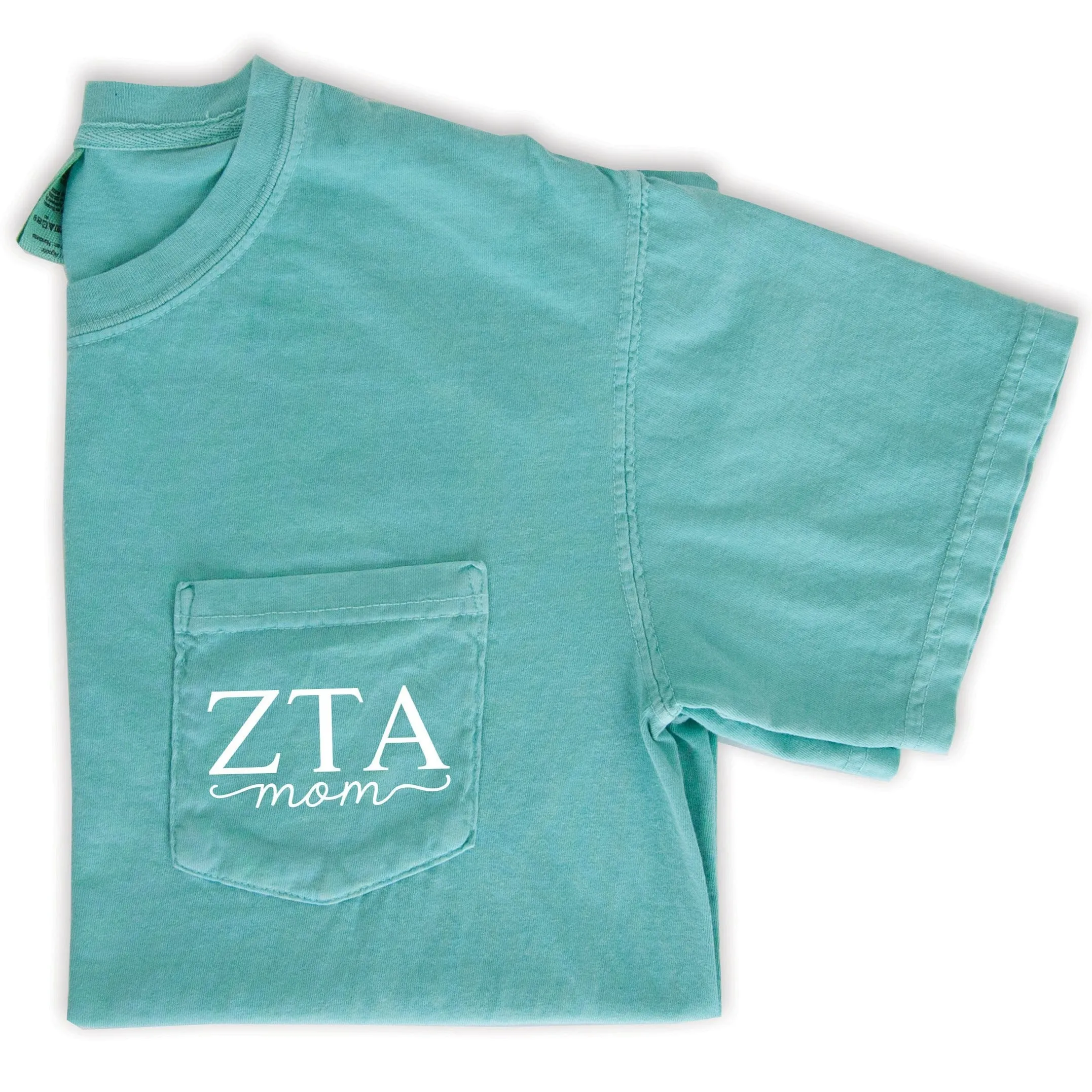 Zeta Tau Alpha Mom Shirt - Mint