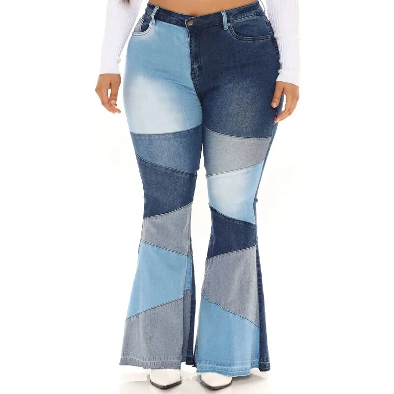 Zigzag Flared Jeans