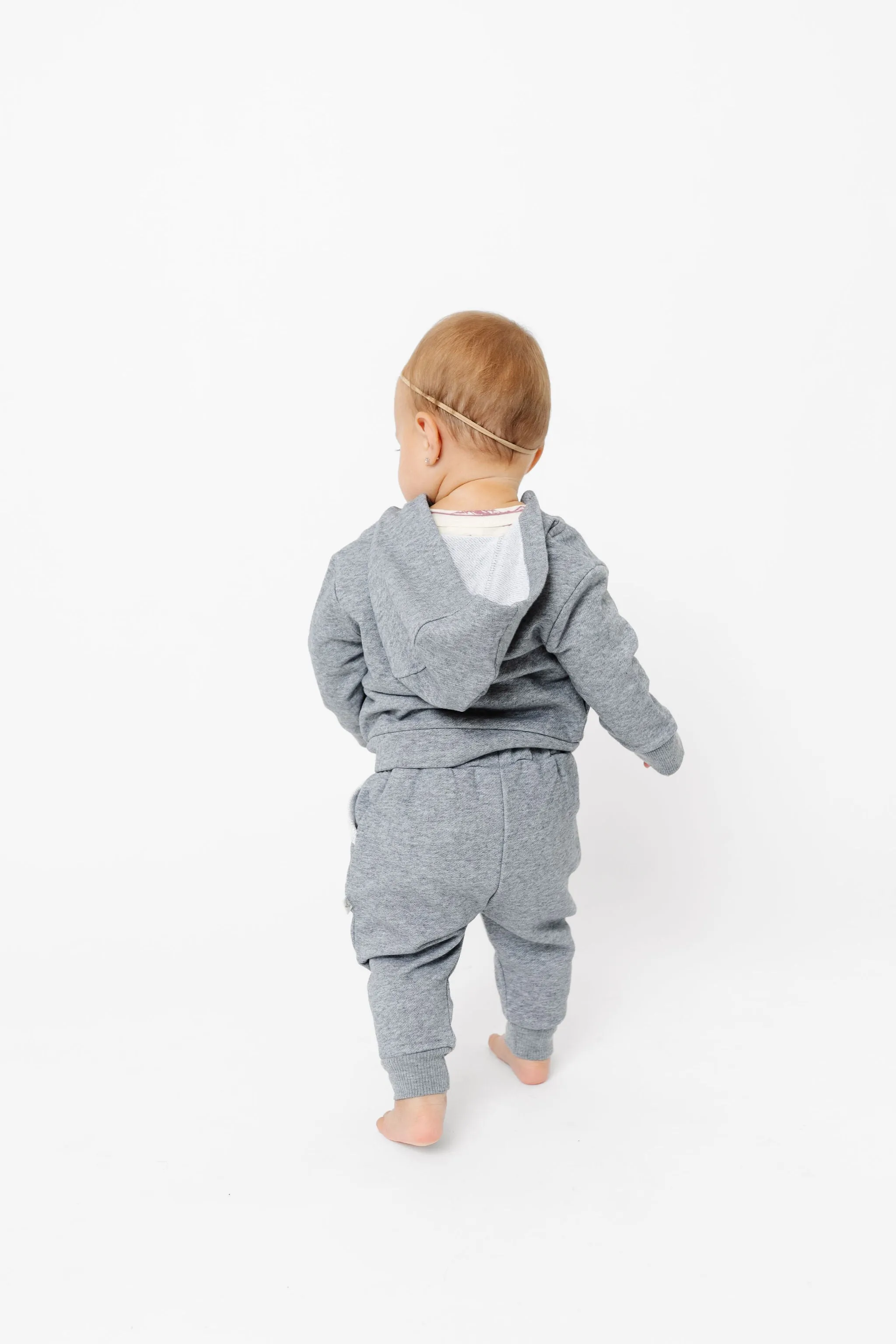 Zip-Up Hoodie - Gray