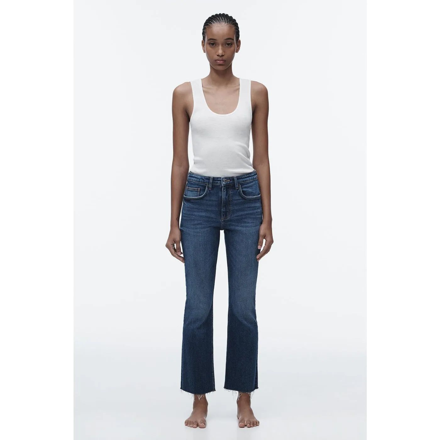ZR Mni Flare Blue Jeans
