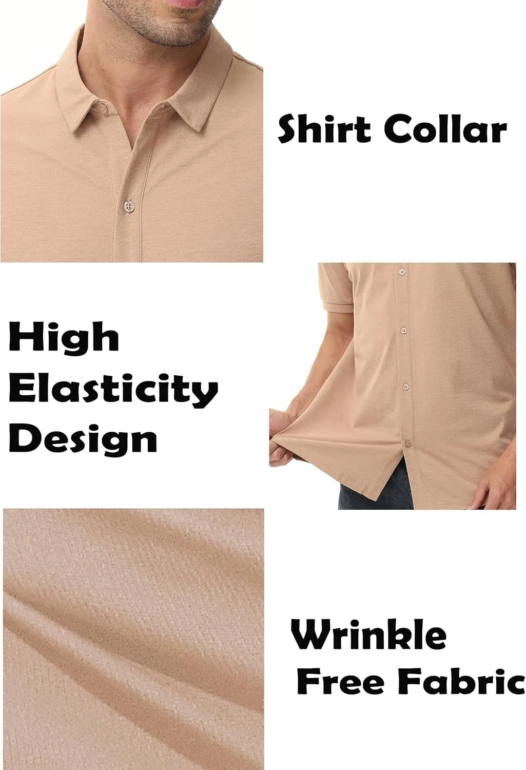ZTN Mens Shirts Short Sleeve Casual Striped Summer Shirts Button Down Shirt for Men Beach Shirt