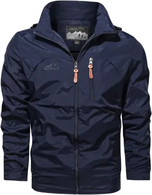 ZWRXW Mens Waterproof Ski Jacket Windproof Outdoor Hiking Jackets Snowboarding Winter Warm Snow Coat Raincoat with Hooded